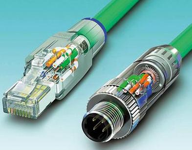 圖3 按入電纜芯、剪斷，且蓋好防護(hù)蓋：無論是RJ45還是M12連接器，它們都能夠?qū)崿F(xiàn)快速且可靠的安裝