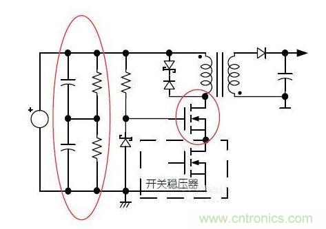 MOSFET與開(kāi)關(guān)穩(wěn)壓器采用共源共柵配置的高壓輸入開(kāi)關(guān)電源
