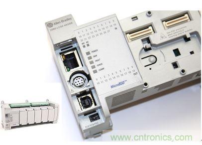 圖1：Allen-Bradley Micro850可編程邏輯控制器(PLC)的價(jià)格約為500美元，是高度堅(jiān)固、可配置、隔離性和易用性方面的標(biāo)桿，盡管有PC/嵌入式計(jì)算設(shè)備的競爭，仍在工廠自動(dòng)化領(lǐng)域中保持著強(qiáng)勢地位。