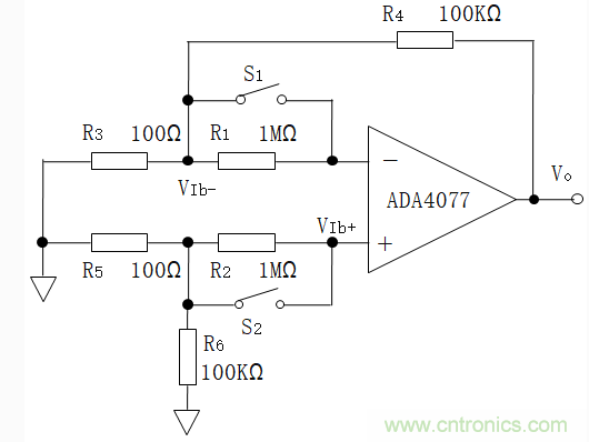 解析一種便于實現的放大器偏置電流Ib測量方法與仿真