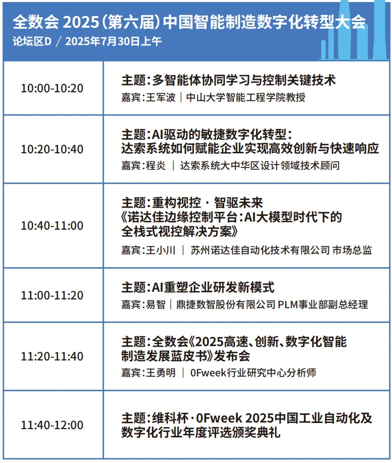 2025深圳智能工業(yè)展倒計(jì)時(shí)：華為、大族、富士康等名企齊聚（附超全參觀攻略）