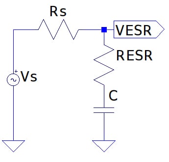 確定電容器的等效串聯電阻 (ESR)
