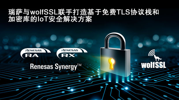 瑞薩電子與wolfSSL聯手打造基于嵌入式TLS協議棧的即用型物聯網安全解決方案